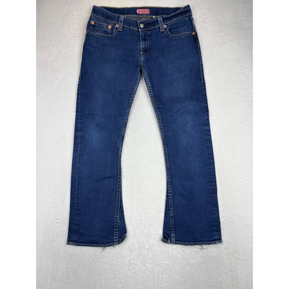 Levis Type 1 Men's 34x29 Tough Bootcut Vintage Jeans Dark Blue Western Fit